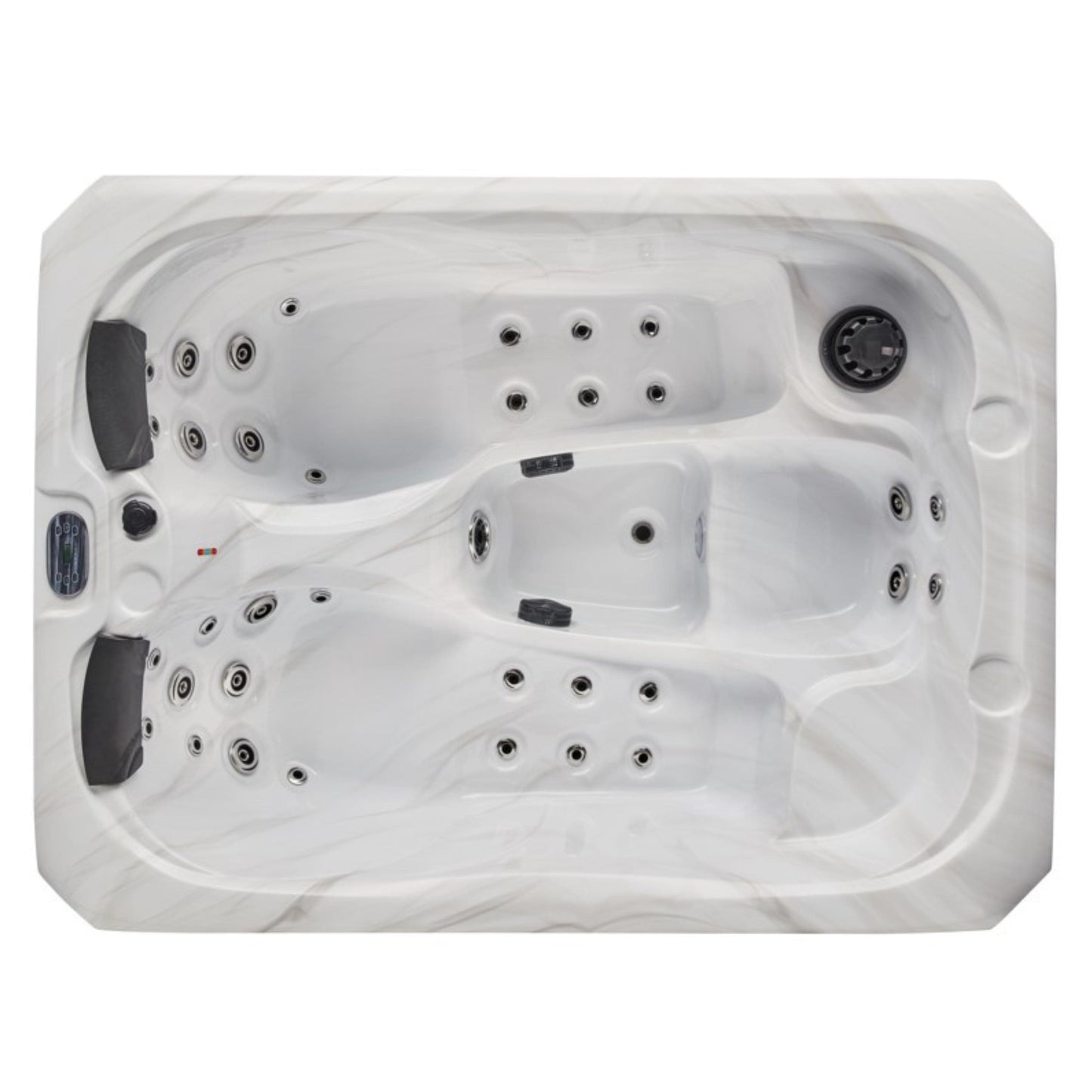 Luxury Spas Largo Studio Series 3-person Hot Tub (WS-696-CG) - Cloud Gray