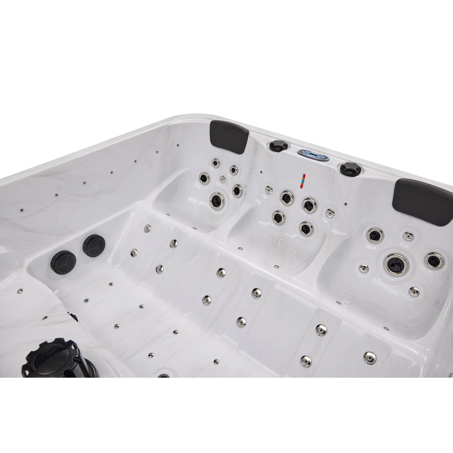 Luxury Spas Social 5 Person Studio Series Hot Tub (WS-297) - Cloud Gray