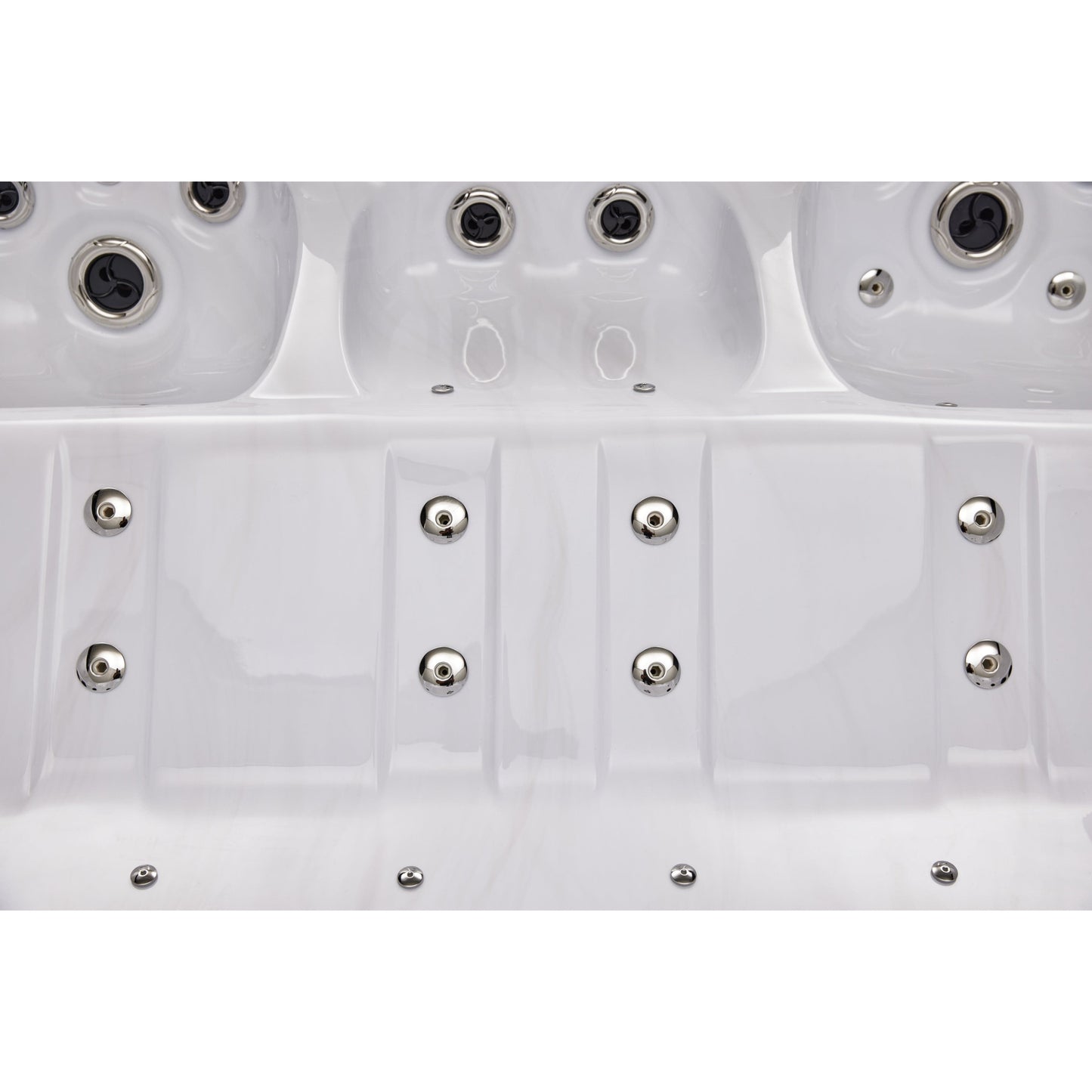 Luxury Spas Social 5 Person Studio Series Hot Tub (WS-297) - Cloud Gray