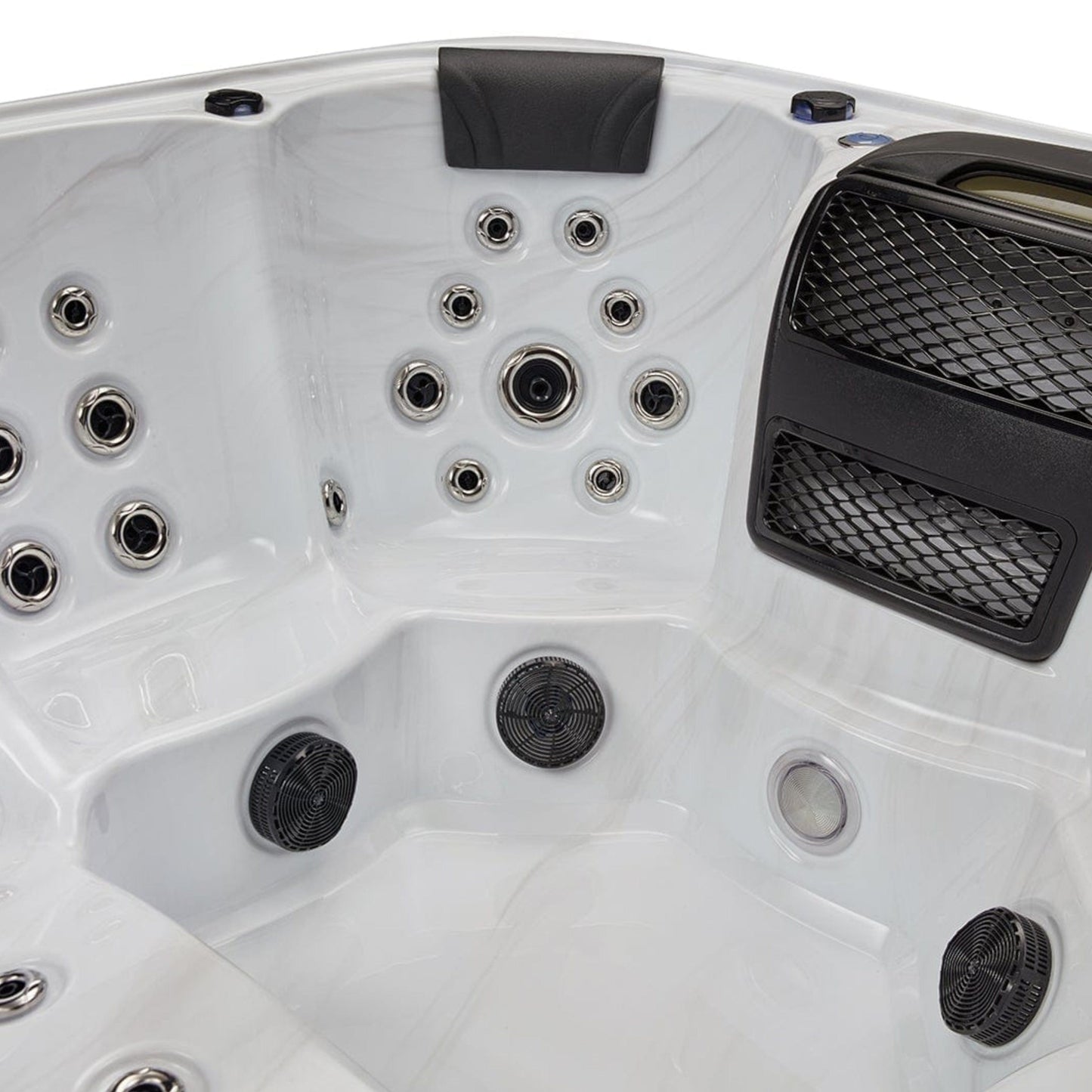 Luxury Spas Victoria 6-person Elite Series Hot Tub (WS-693 CG) - Cloud Gray