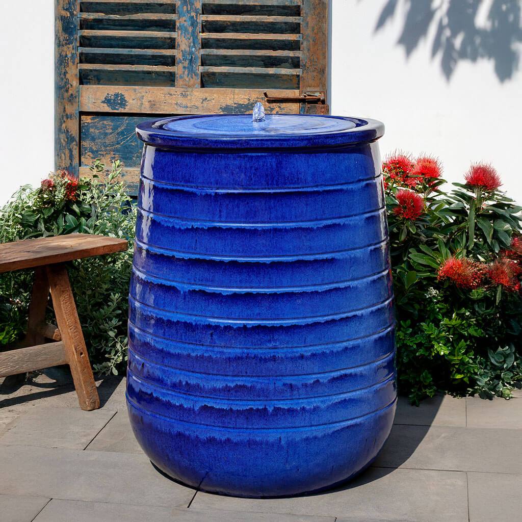 Campania International Ventoux Fountain, Tall - Riviera Blue - 144539-1901