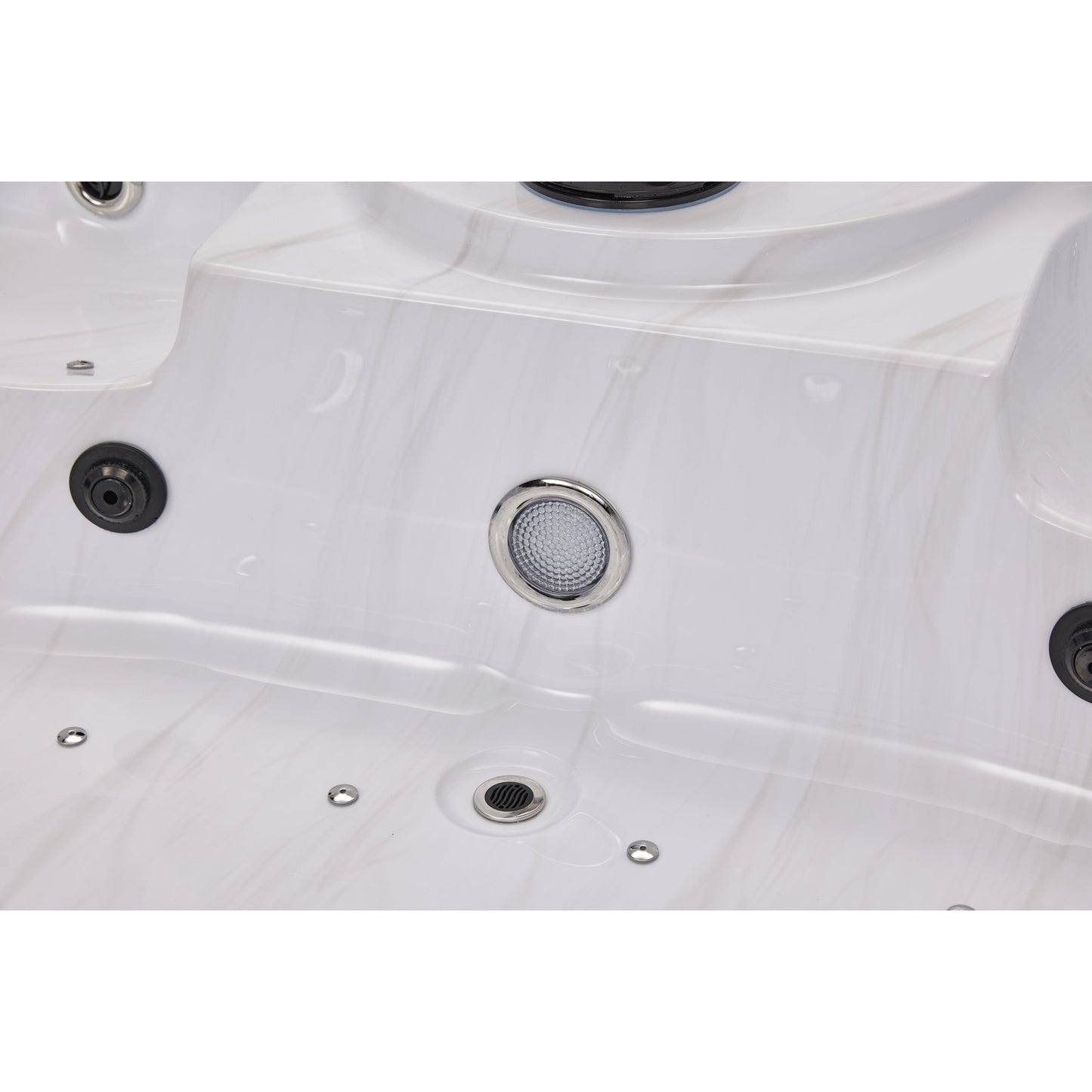 Luxury Spas Social 5 Person Studio Series Hot Tub (WS-297) - Cloud Gray
