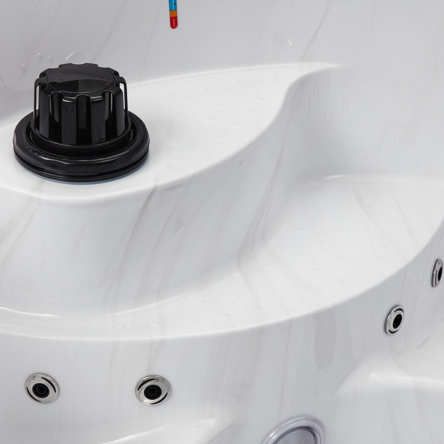 Luxury Spas Oscar Studio Series 6 Person Hot Tub (WS-007 CG) - Cloud Gray