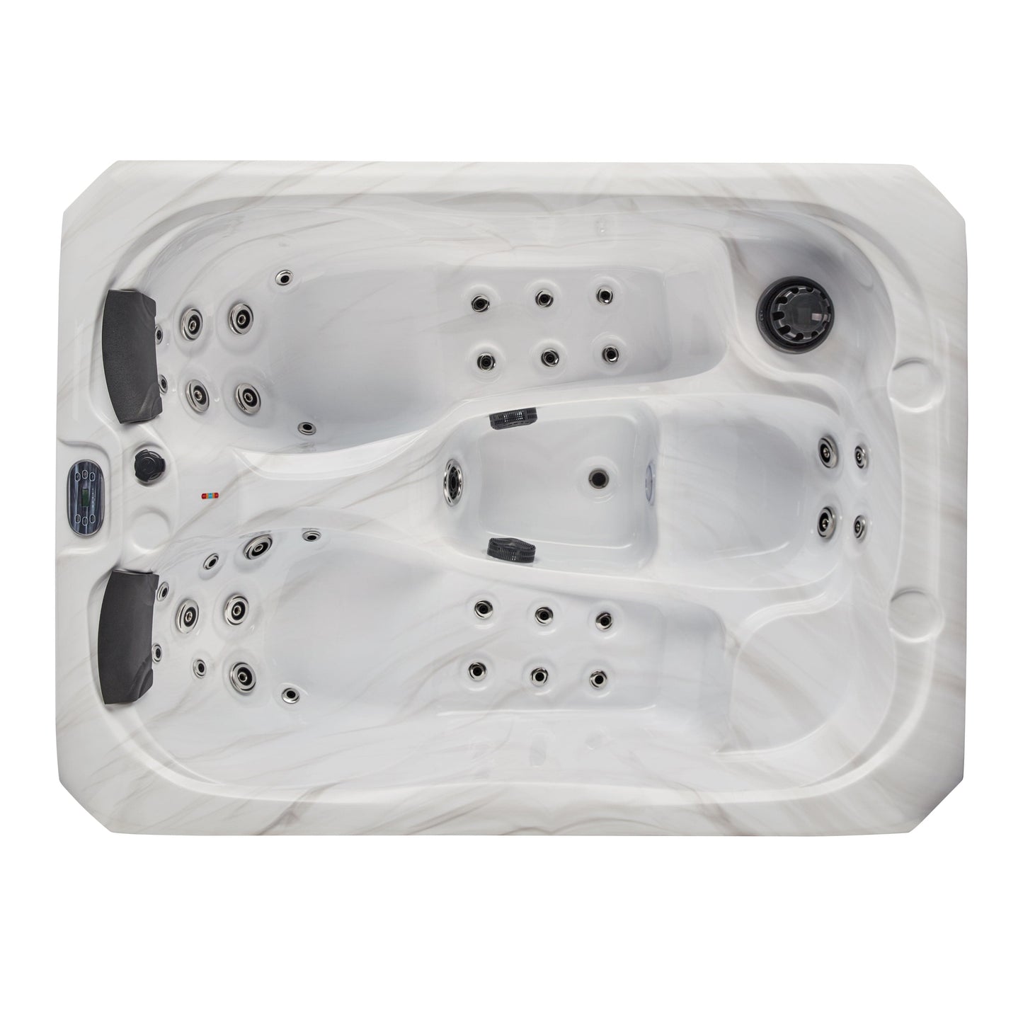 Luxury Spas Largo Studio Series 3-person Hot Tub (WS-696-CG) - Cloud Gray