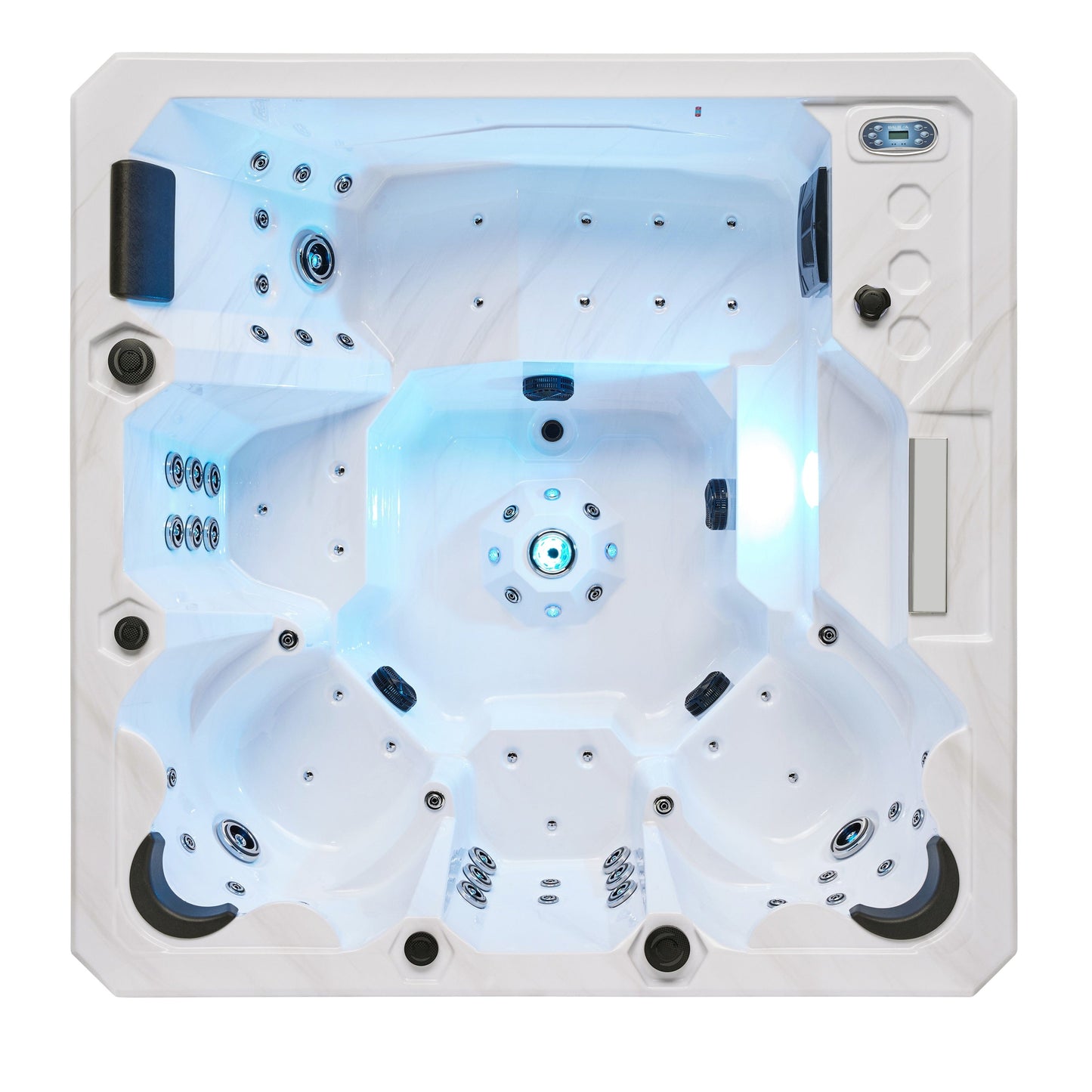 Luxury Spas Galley 5-person Elite Series Hot Tub (WS-008) - Cloud Gray