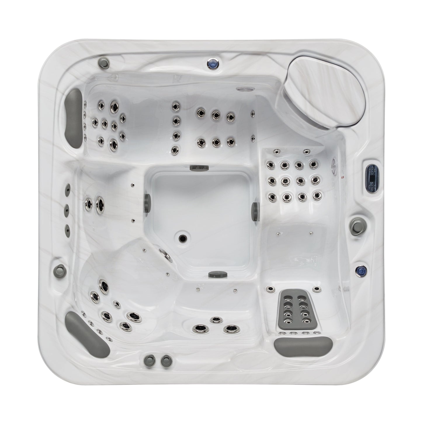 Luxury Spas Infinity 5-person Elite Series Hot Tub (WS-594-CGE) - Cloud Gray