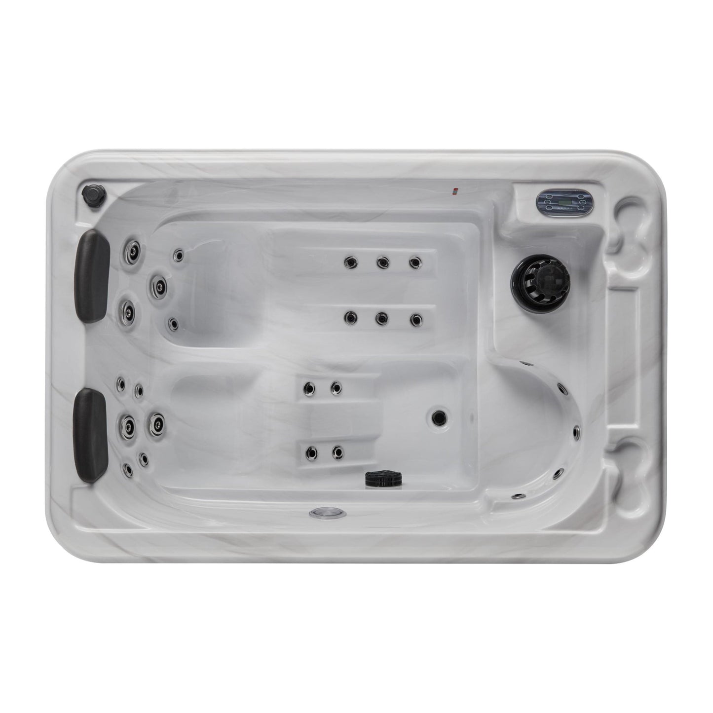 Luxury Spas Riley Studio Series 3-person Hot Tub (WS-291-CG) - Cloud Gray