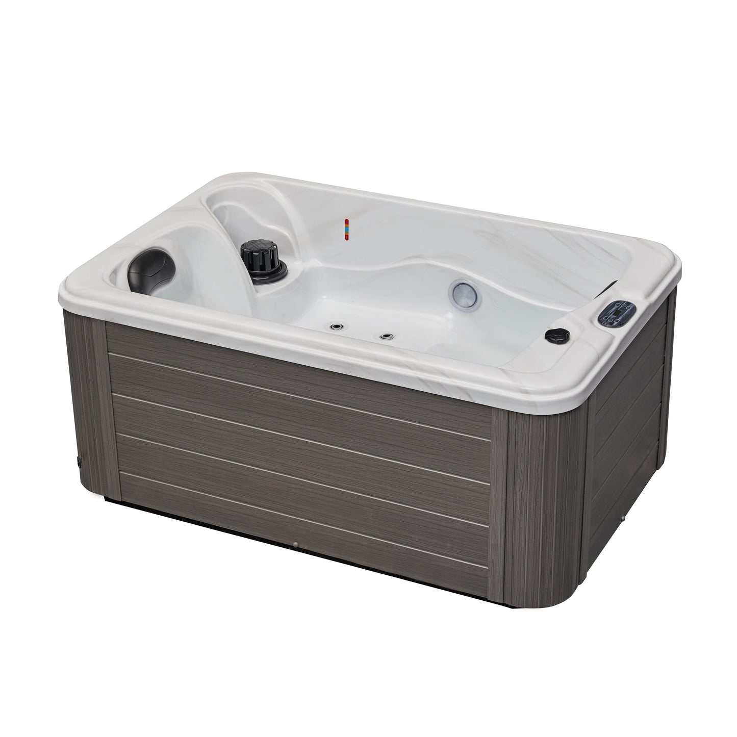 Luxury Spas Cashmere 2-person Studio Series Hot Tub (WS-790-CG) - Cloud Gray