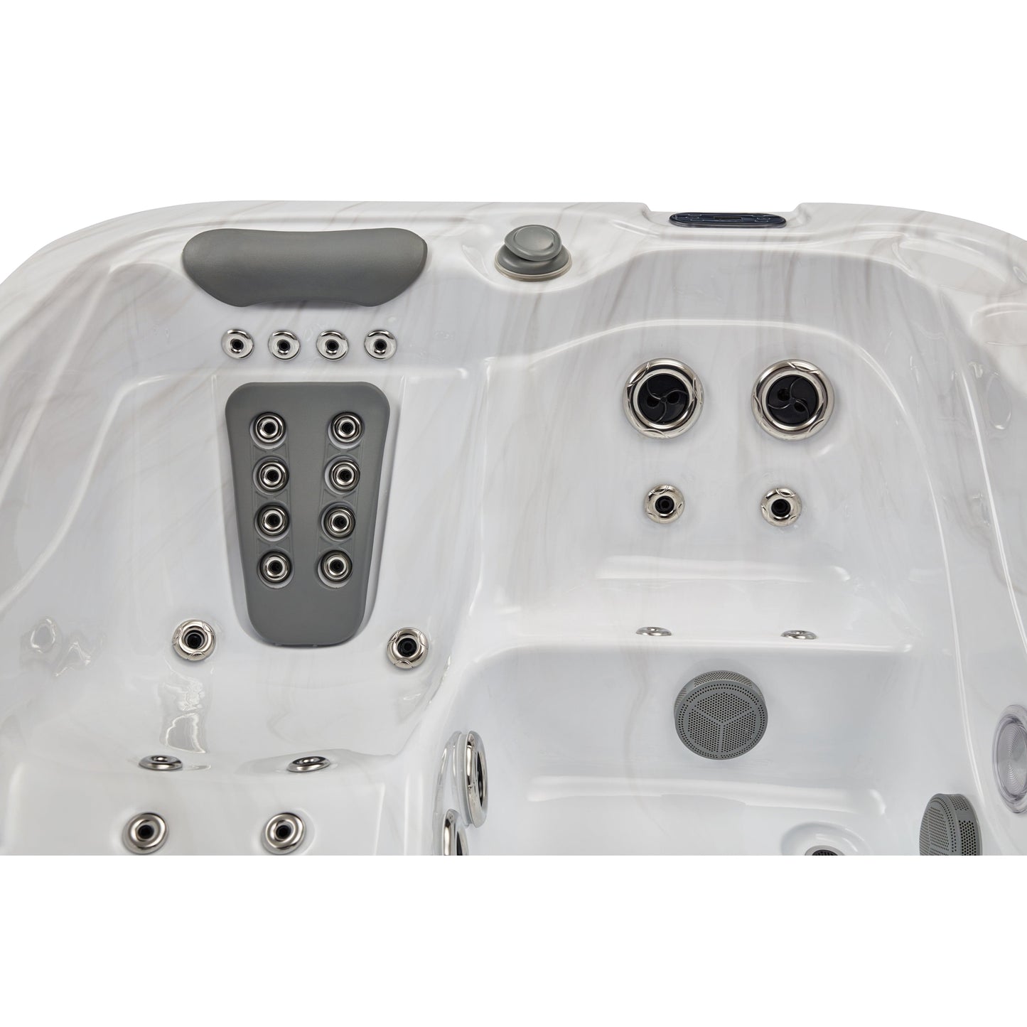Luxury Spas Casey 3 Person Elite Series Hot Tub (WS-595 CG) - Cloud Gray