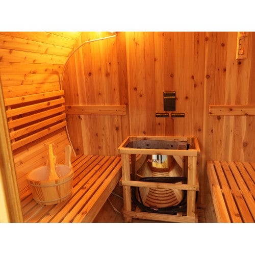 Sunray Oasis 2-4 Person Traditional Canopy Barrel Sauna