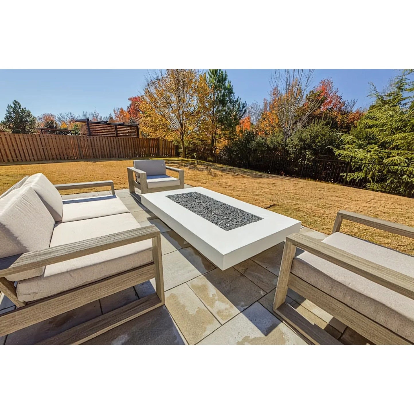 Archpot Midway Rectangle Low Fire Table - 72X48X13