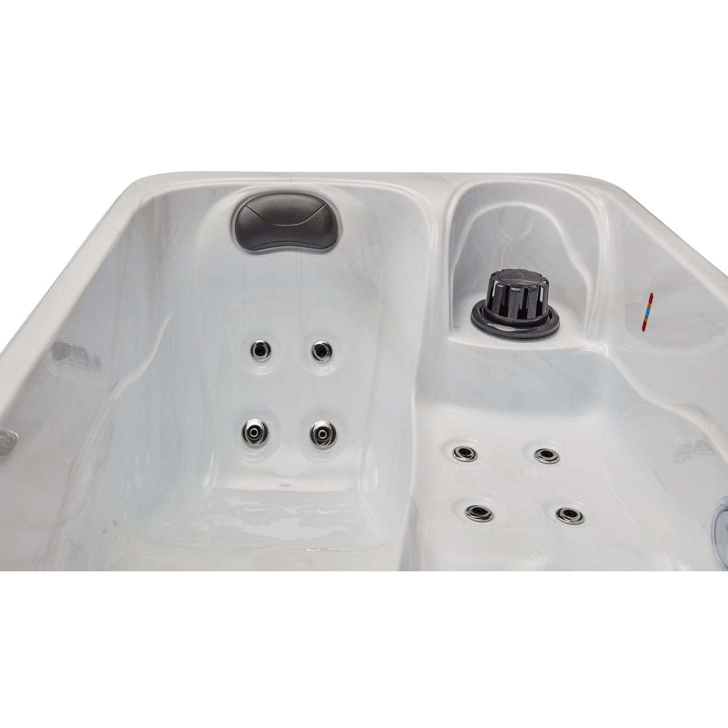 Luxury Spas Cashmere 2-person Studio Series Hot Tub (WS-790-CG) - Cloud Gray
