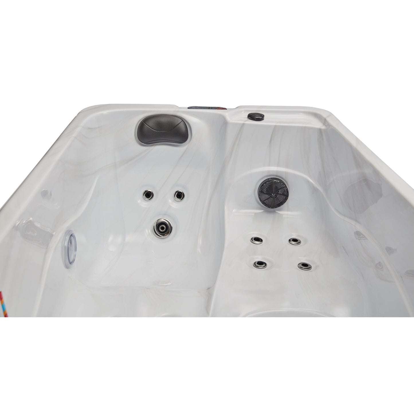 Luxury Spas Cashmere 2-person Studio Series Hot Tub (WS-790-CG) - Cloud Gray