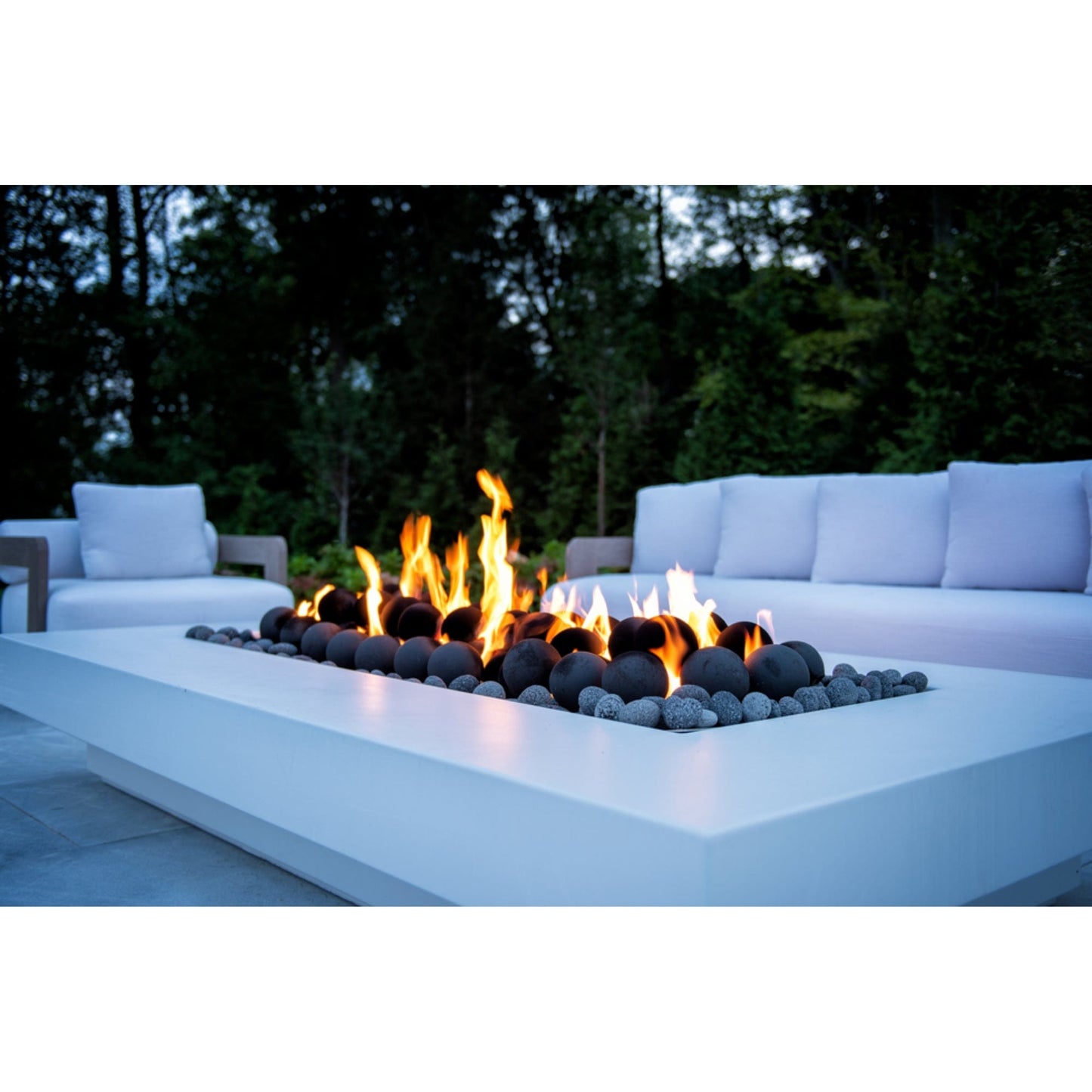 Archpot Midway Rectangle Low Fire Table - 72X48X13