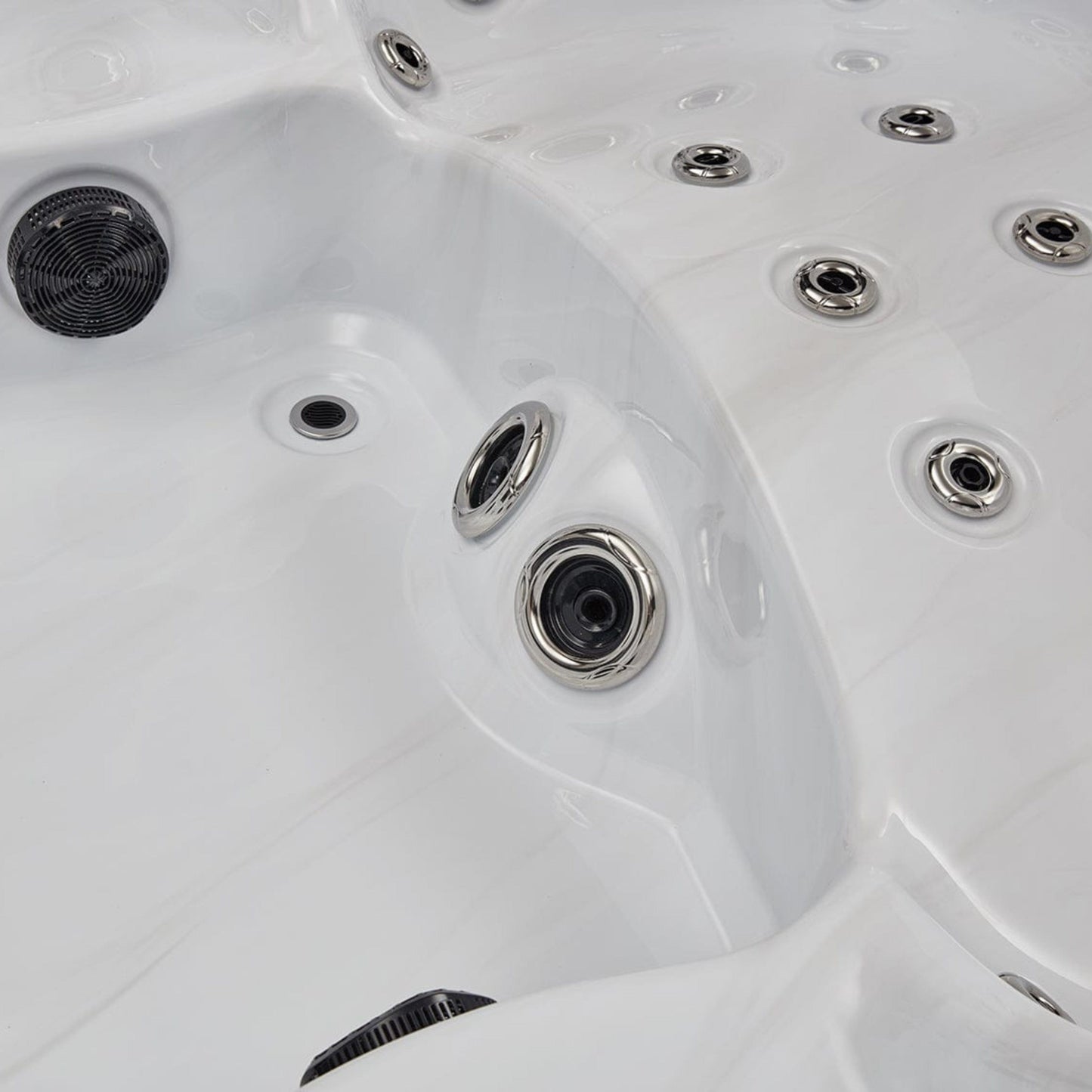 Luxury Spas Victoria 6-person Elite Series Hot Tub (WS-693 CG) - Cloud Gray