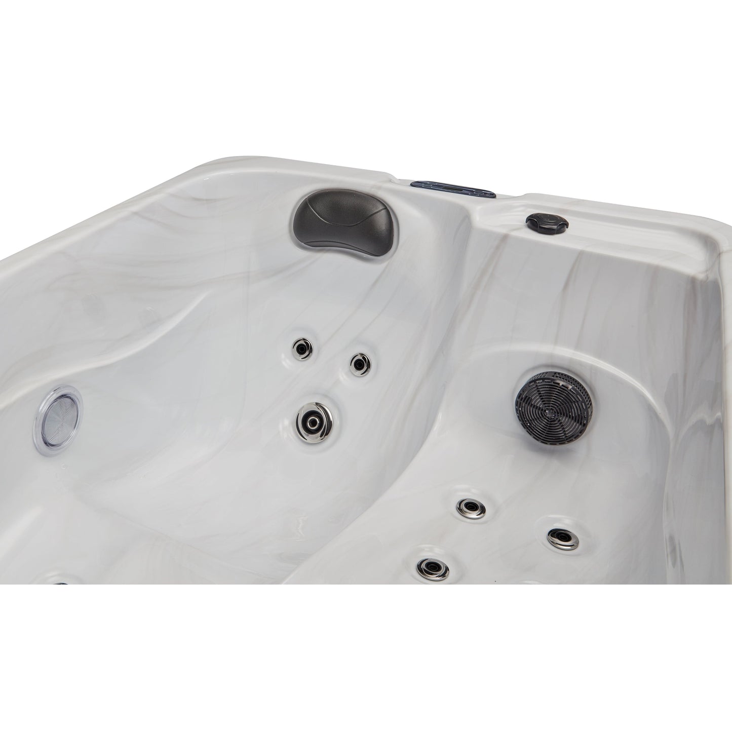 Luxury Spas Cashmere 2-person Studio Series Hot Tub (WS-790-CG) - Cloud Gray