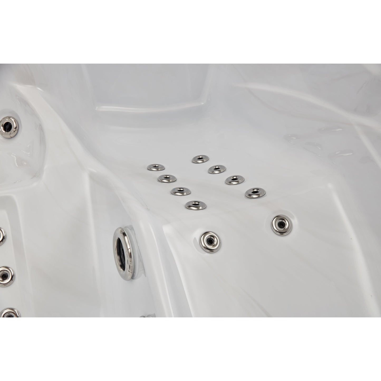 Luxury Spas Casey 3 Person Elite Series Hot Tub (WS-595 CG) - Cloud Gray