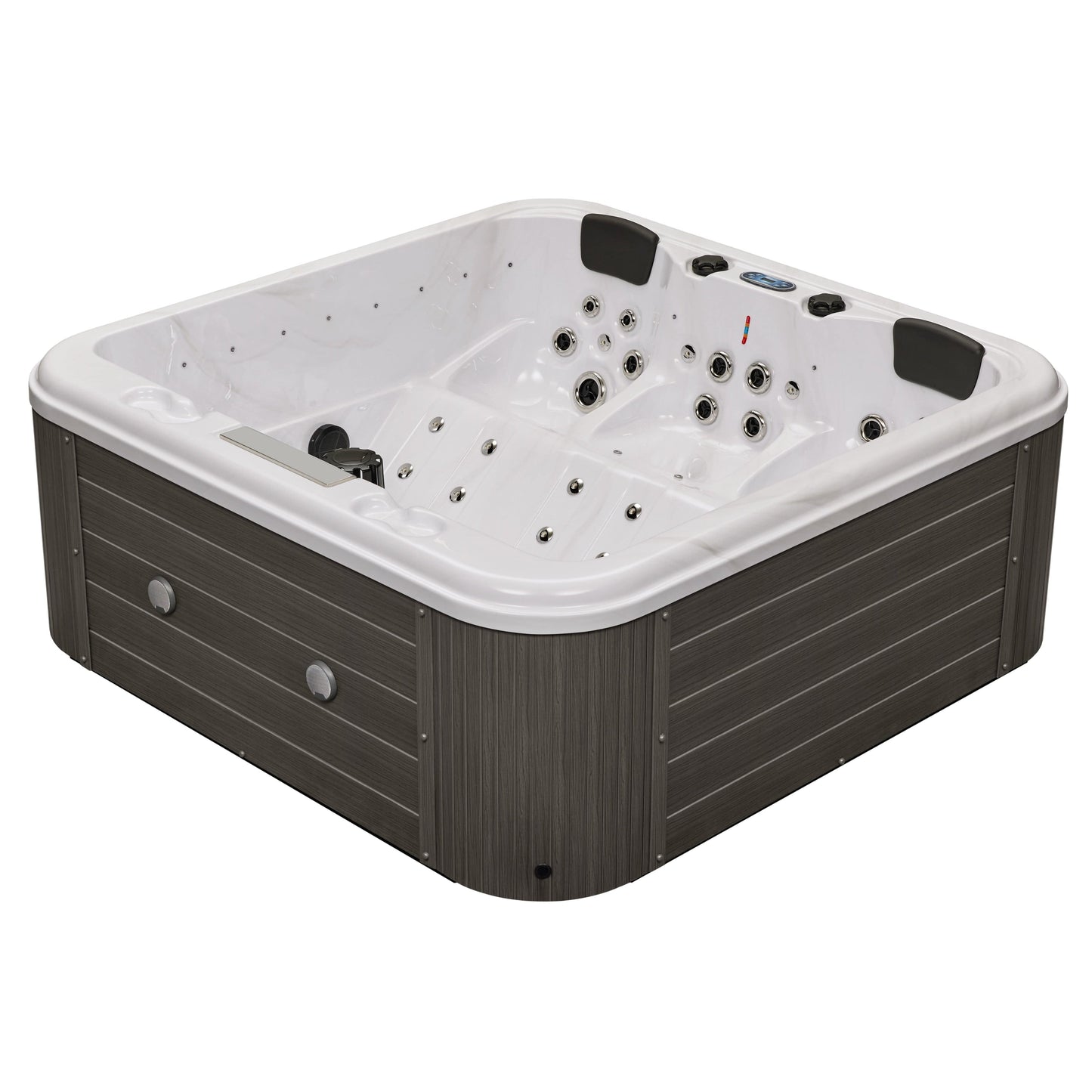 Luxury Spas Social 5 Person Studio Series Hot Tub (WS-297) - Cloud Gray
