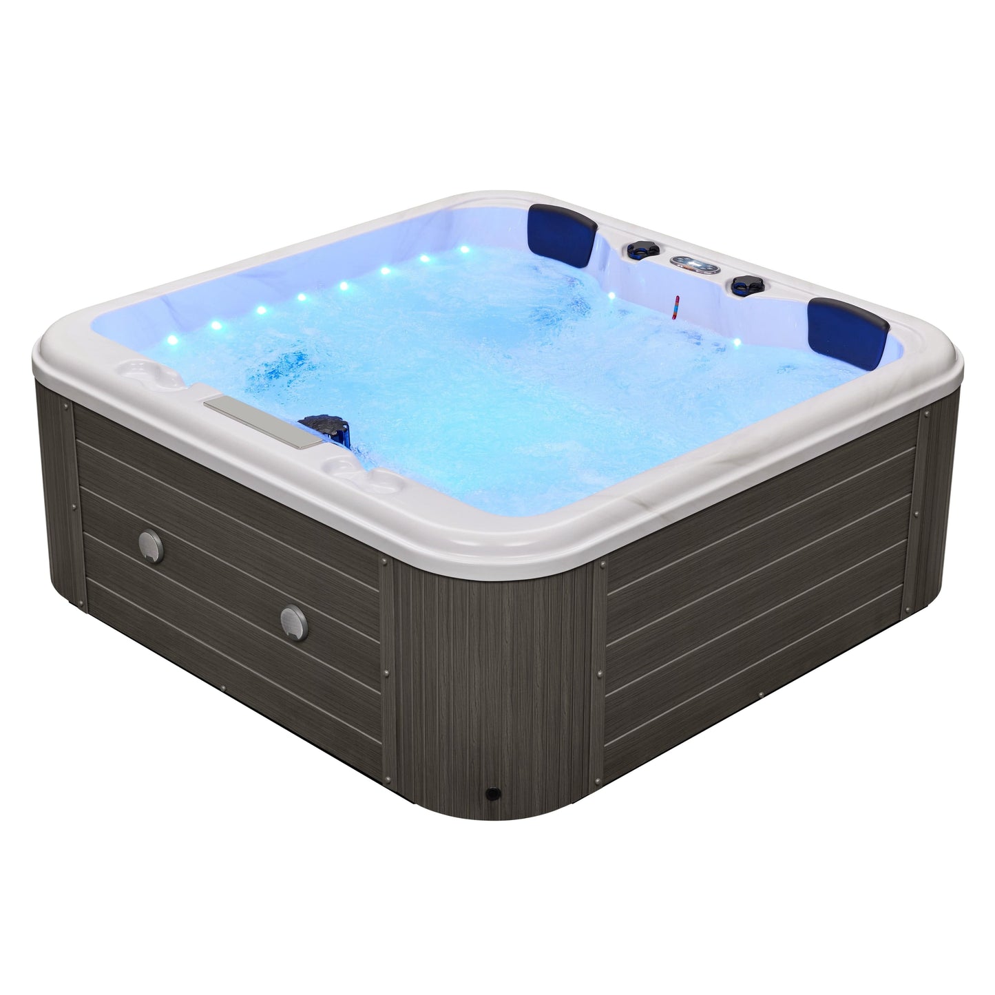 Luxury Spas Social 5 Person Studio Series Hot Tub (WS-297) - Cloud Gray