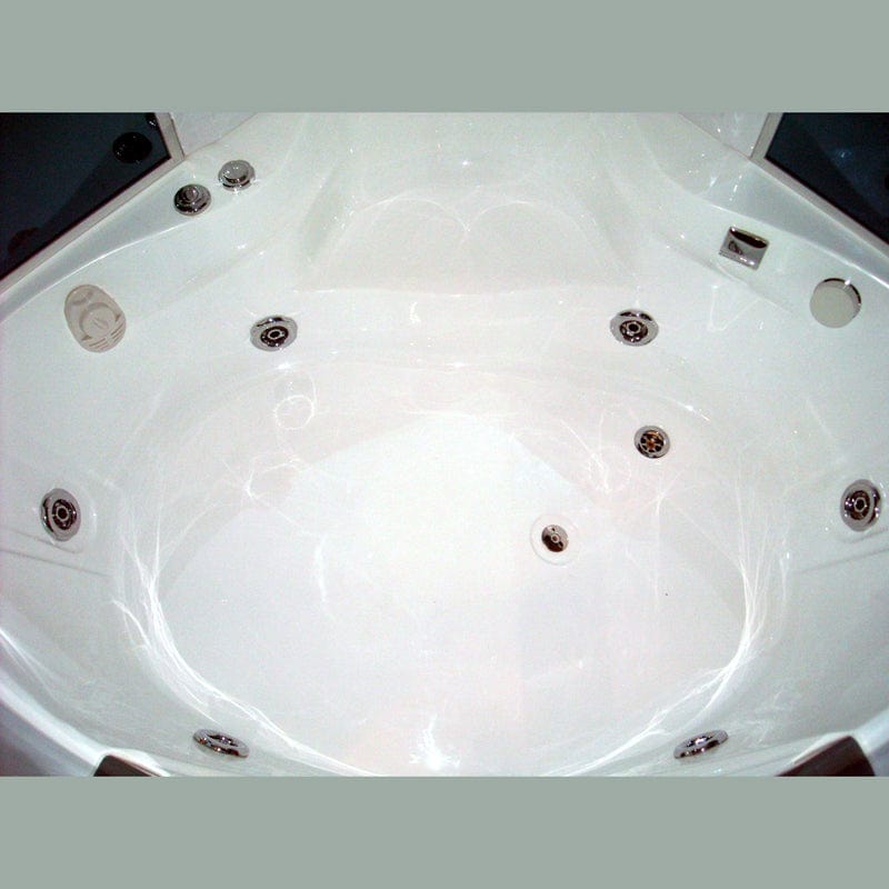 Mesa 702A 61" Combination Corner Steam Shower With Jetted Tub