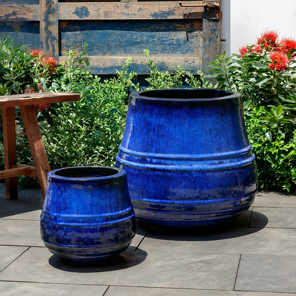 Campania International (Set of 2) Citron Planter - Riviera Blue - 7042b-1902
