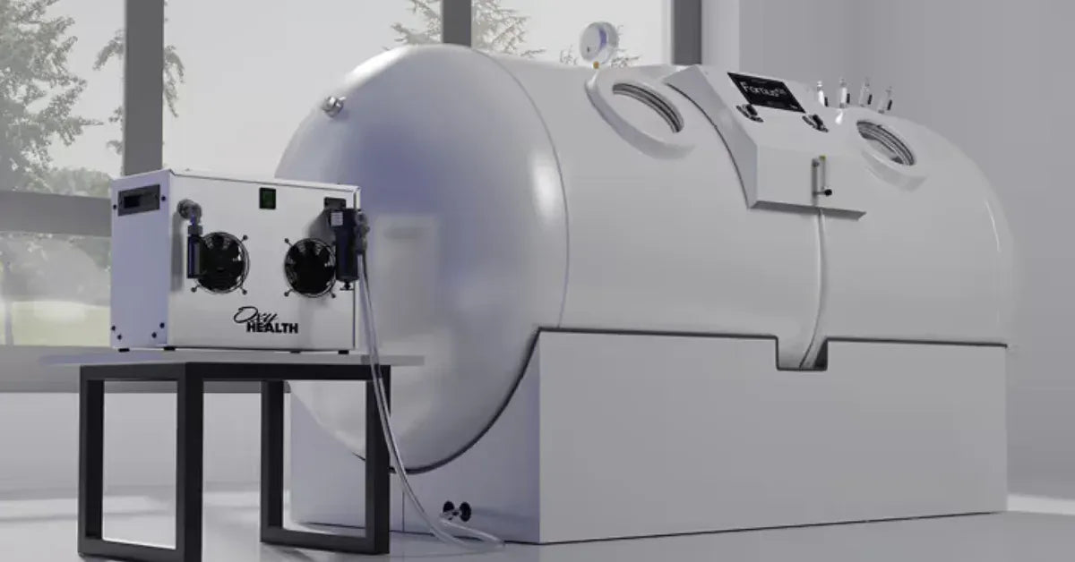 Image of a hyperbaric chamber from an authorized dealther: Oxyhealth from Airpuria.