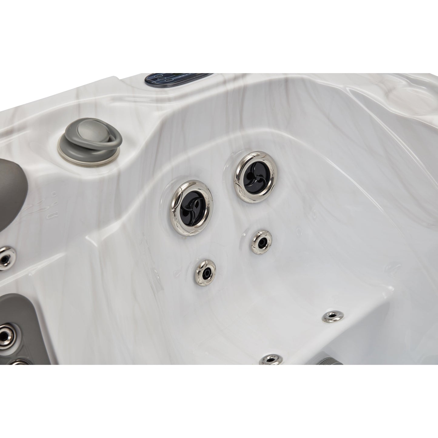 Luxury Spas Casey 3 Person Elite Series Hot Tub (WS-595 CG) - Cloud Gray