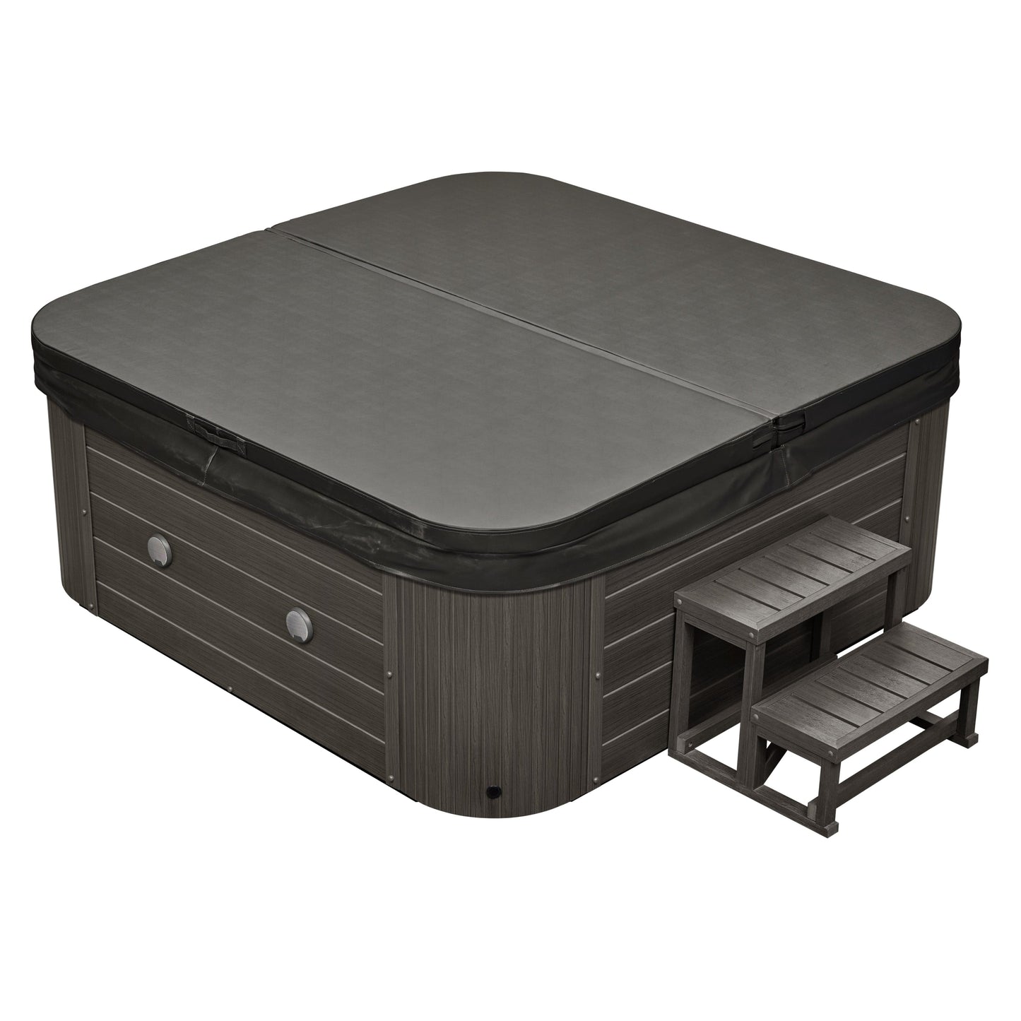 Luxury Spas Social 5 Person Studio Series Hot Tub (WS-297) - Cloud Gray