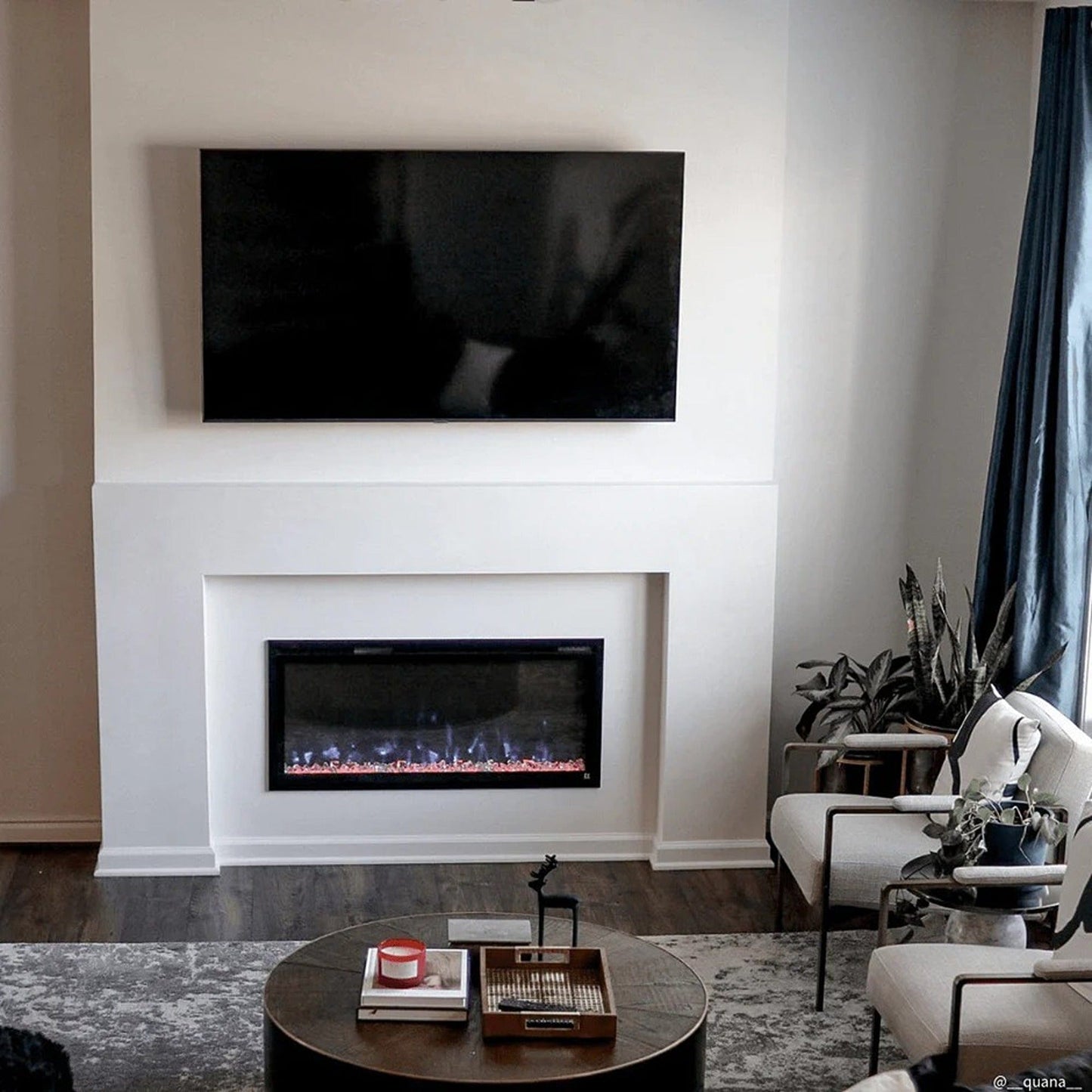 Sideline Elite Smart 42" WiFi-Enabled Recessed Electric Fireplace (Alexa/Google Compatible)