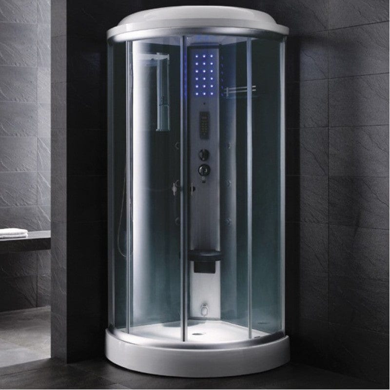 Mesa 9090C 36" Free Standing Corner Walk In Steam Shower