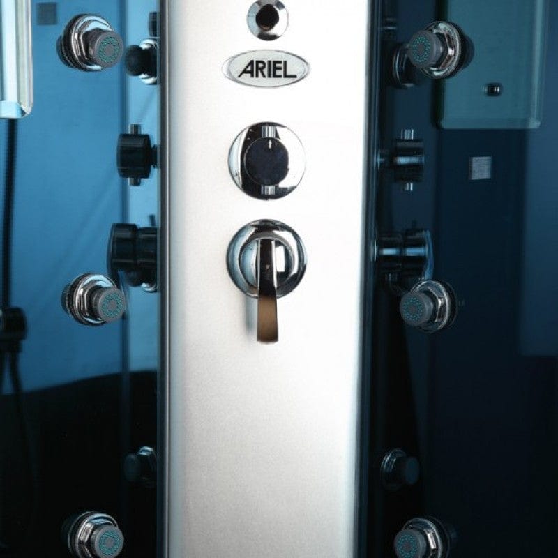 Mesa 9090C 36" Free Standing Corner Walk In Steam Shower