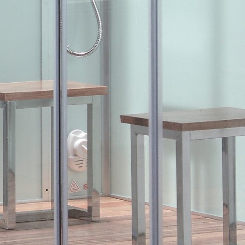 Platinum DZ961F8-Left 59" Walk-In Steam Shower - White