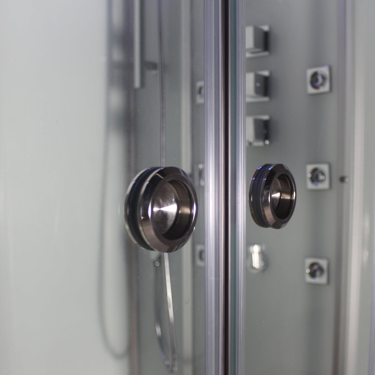 Platinum DZ961F8-Left 59" Walk-In Steam Shower - White