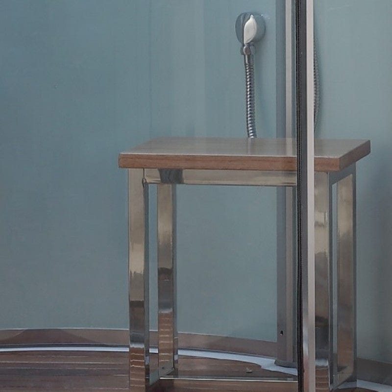 Platinum DZ963F8 39" Corner Free Standing Steam Shower - White