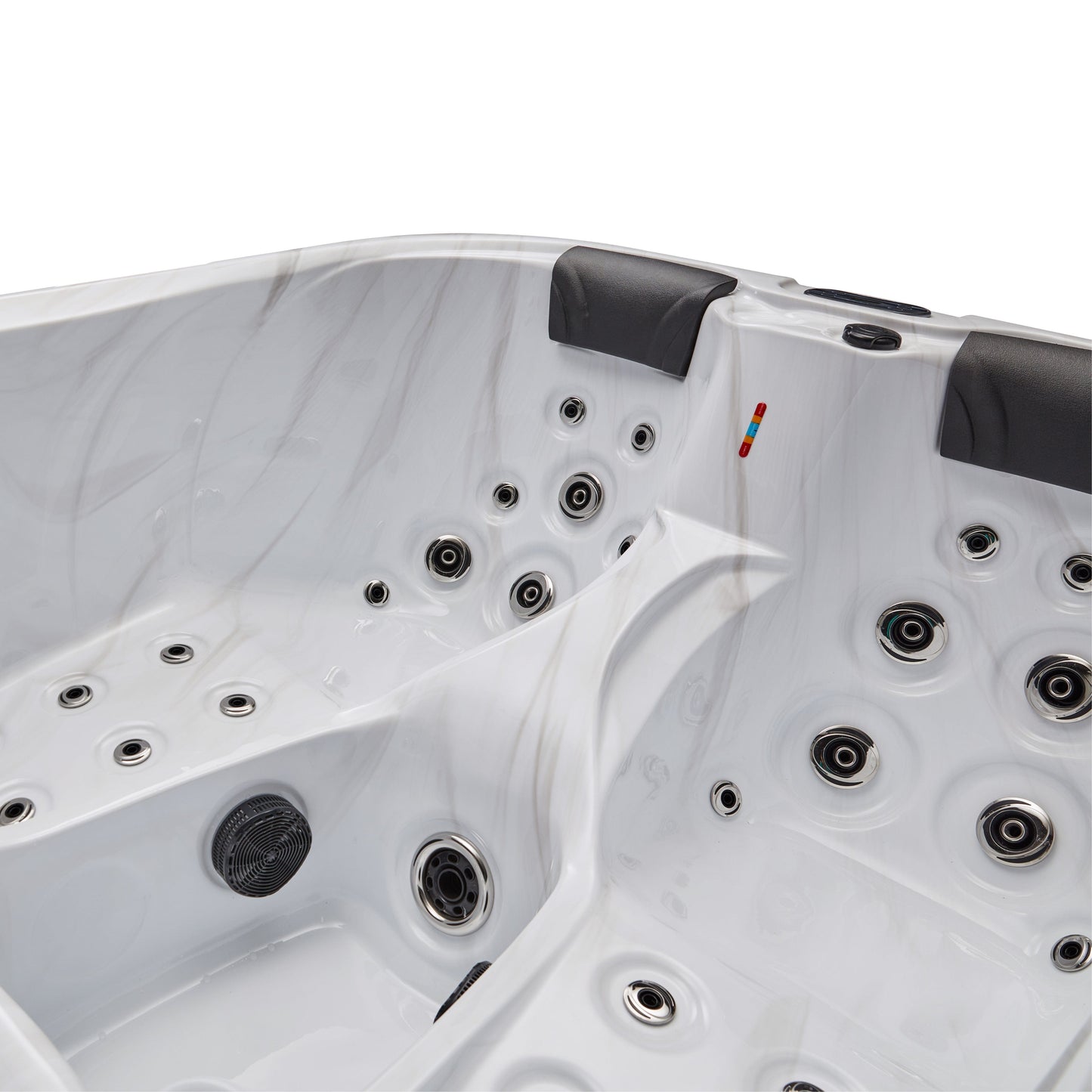 Luxury Spas Largo Studio Series 3-person Hot Tub (WS-696-CG) - Cloud Gray
