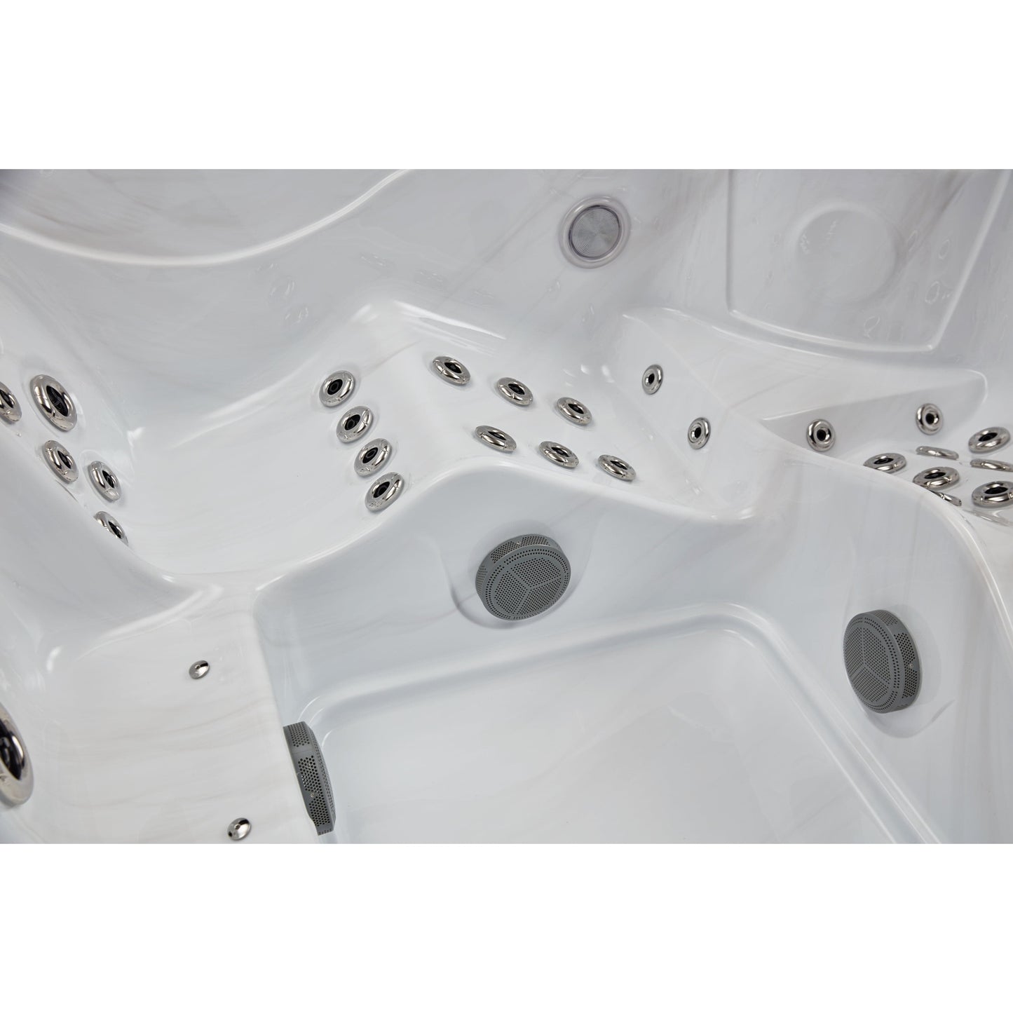 Luxury Spas Infinity 5-person Elite Series Hot Tub (WS-594-CGE) - Cloud Gray