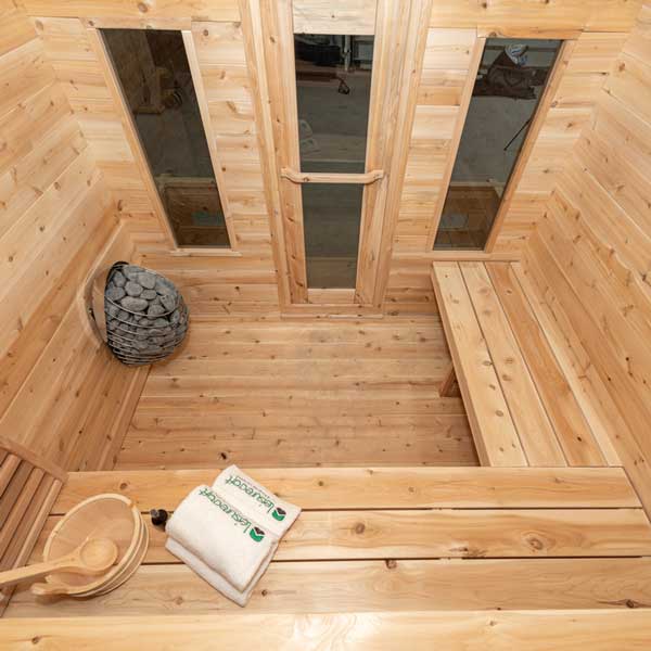 Dundalk CT Georgian Cabin Sauna with Porch - CTC88PW