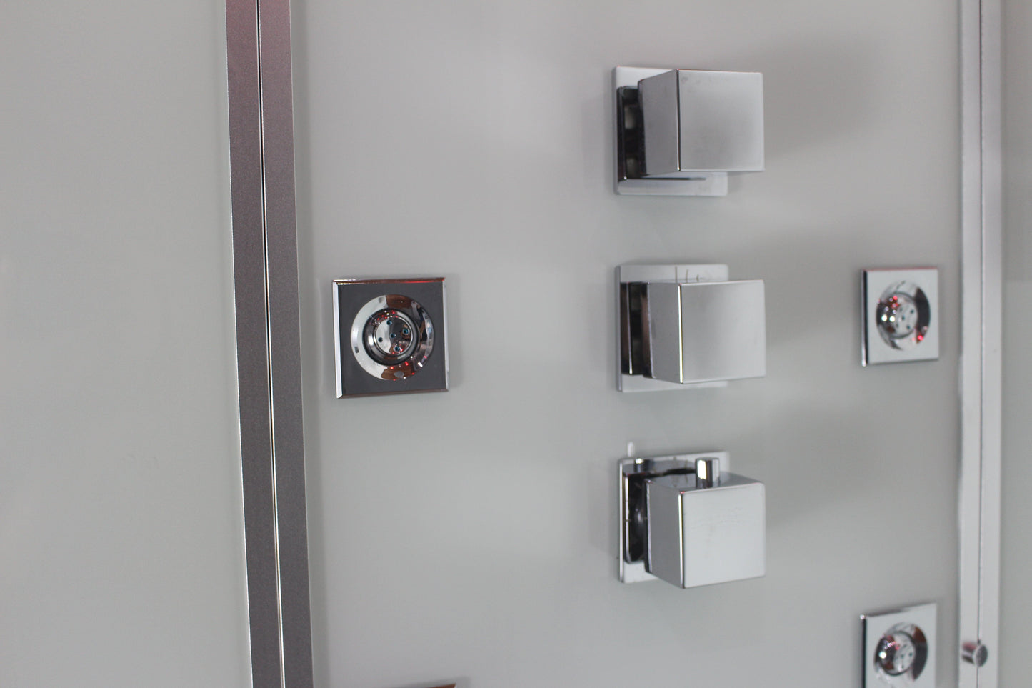 Platinum DZ961F8-Left 59" Walk-In Steam Shower - White