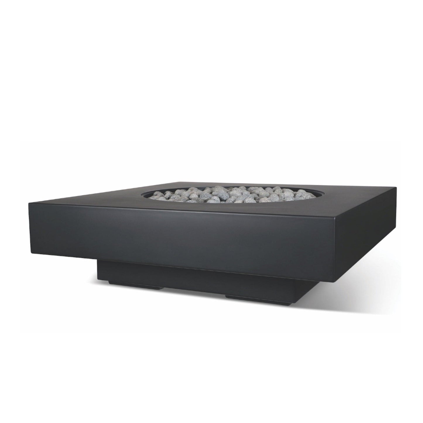 Archpot Midway Square Fire Table w/ Round Insert - 60X20
