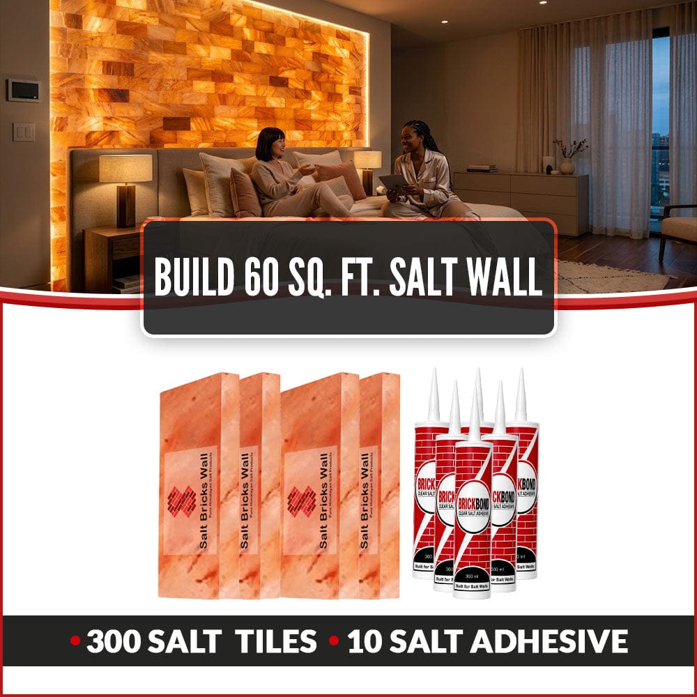 Build 60 Sq. Ft. Salt Wall 300 Salt Bricks 10 Salt Adhesive