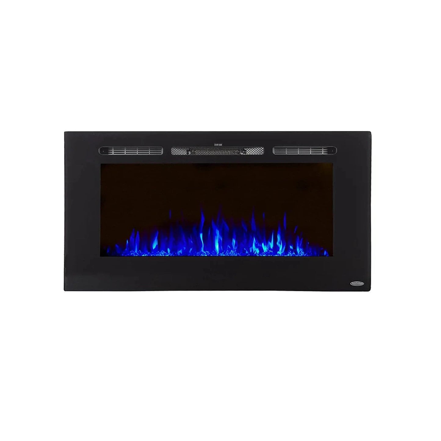 The Sideline 40" Recessed Black Electric Fireplace