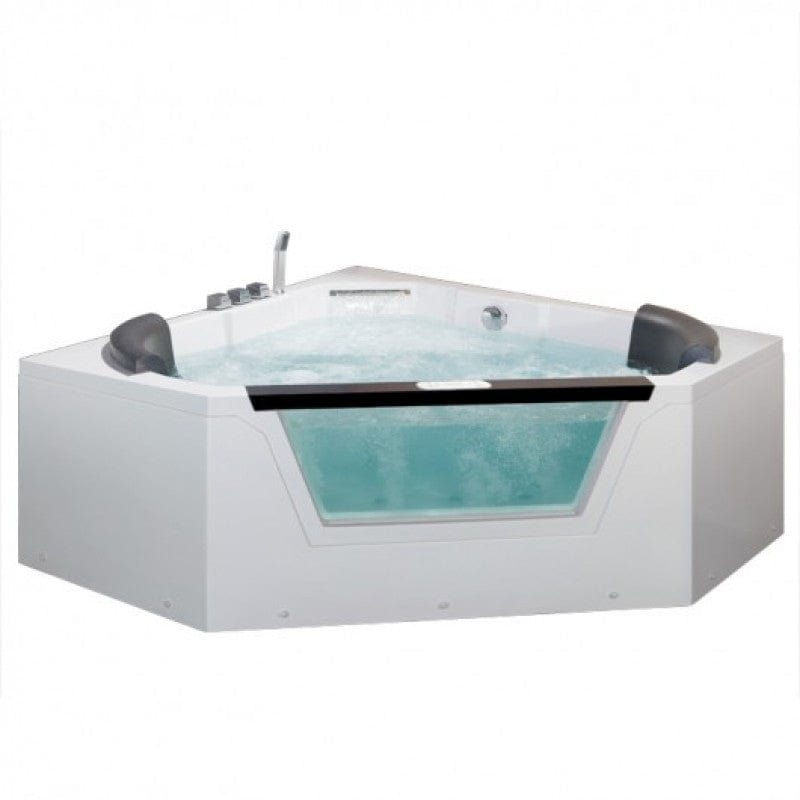 Platinum Eago AM-156JDTSZ 59" Corner Free Standing Combination Bathtub