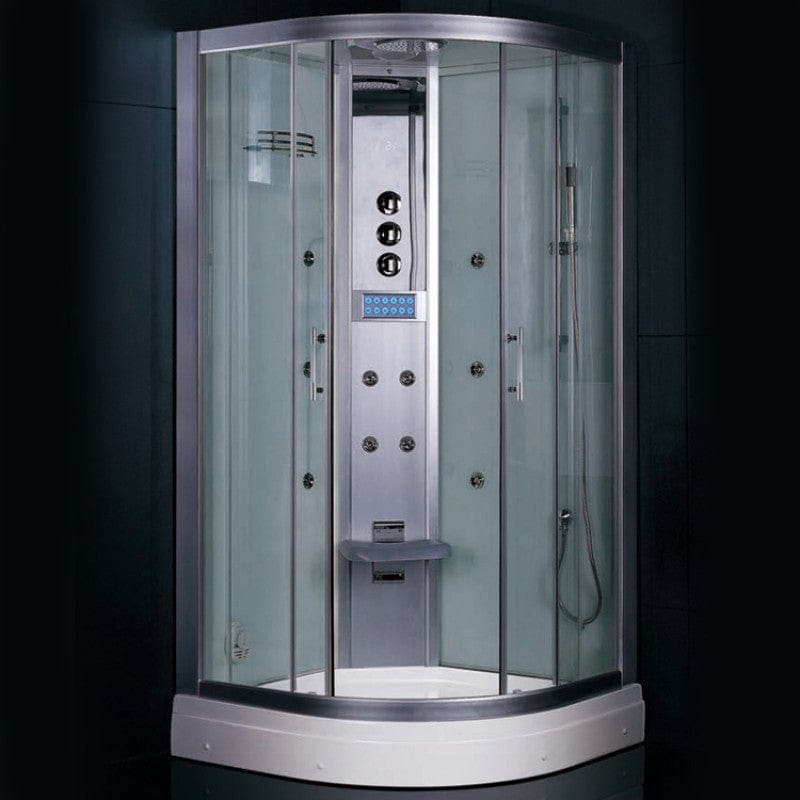 Platinum DZ934F3 35" Corner Free Standing Steam Shower