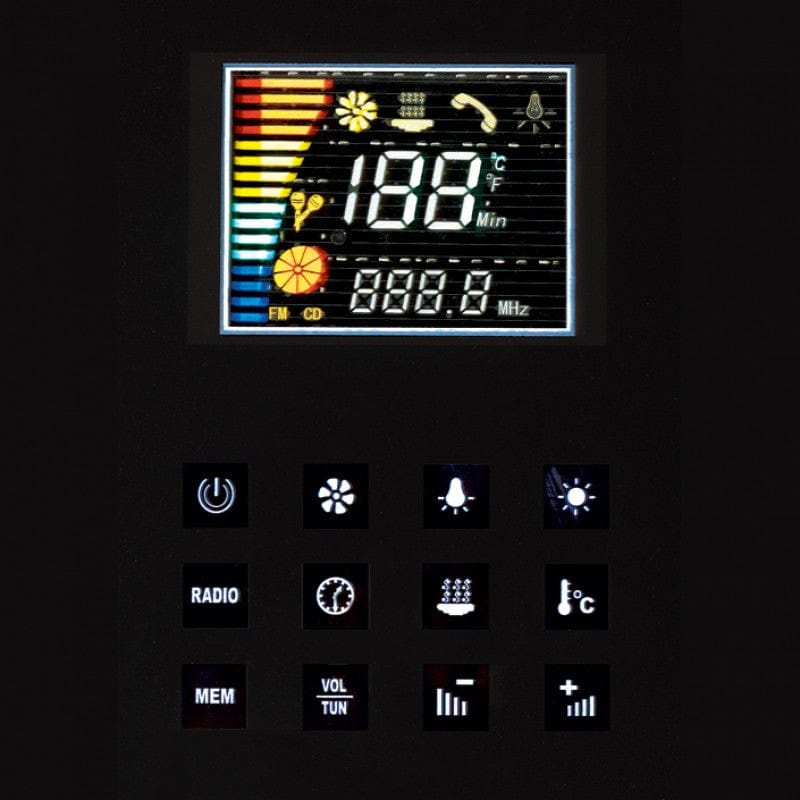 Platinum DZ956F8 59" Rectangular Free Standing Steam Shower - Black