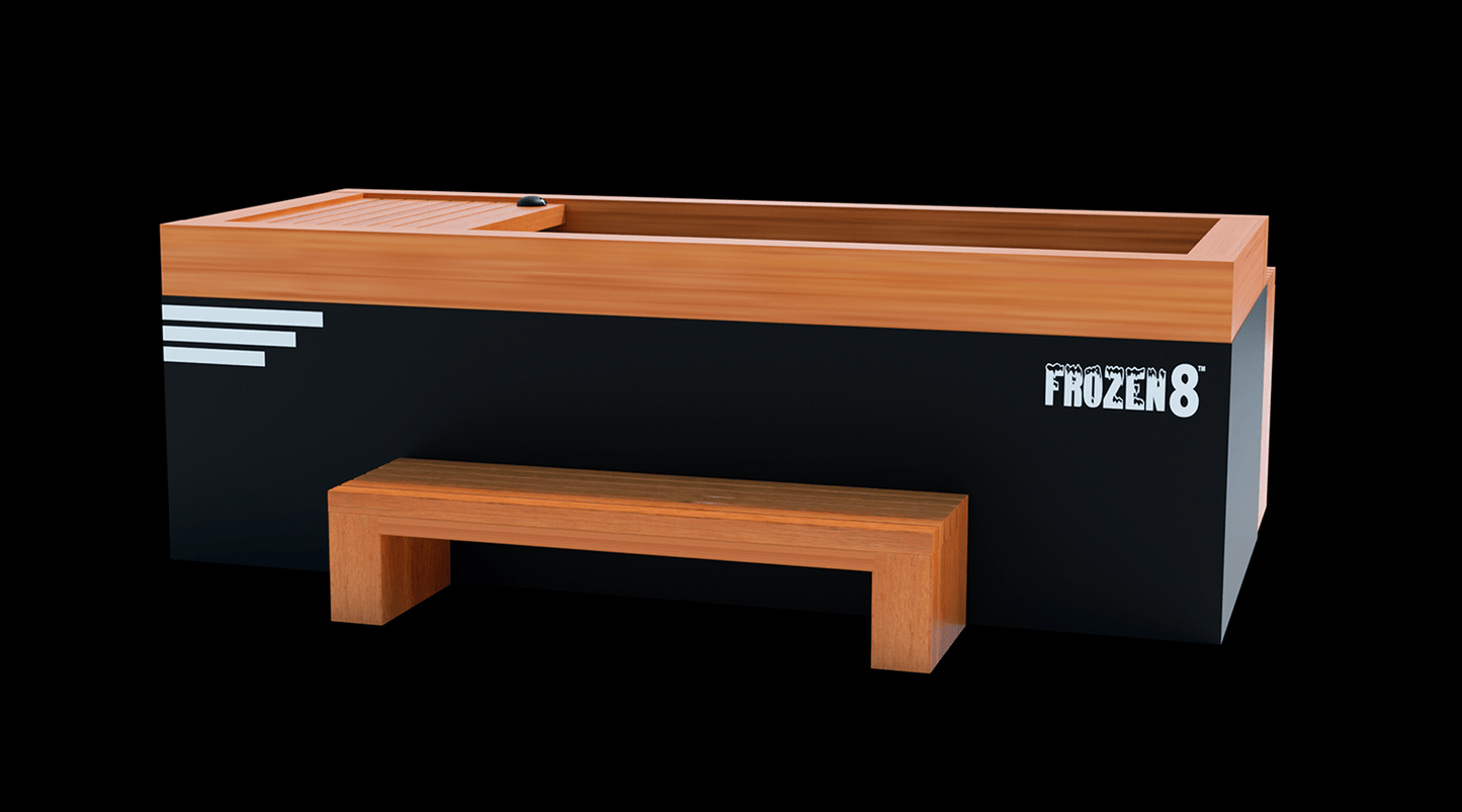 Medical Frozen 8™ Cold Plunge + Accessories Kit - Commercial Size Up to 6'7, 375 lbs