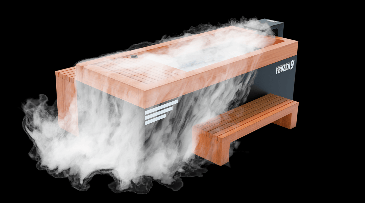 Medical Frozen 9™ Cold Plunge + Accessories Kit + Essential Oil Steam Generator - Commercial Size Up to 6'6, 350 lbs