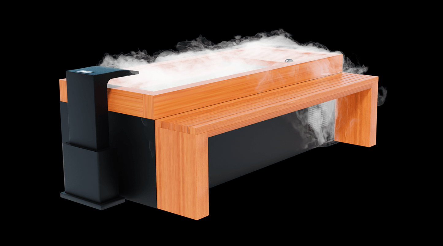 Medical Frozen 6™ Cold Plunge + Accessories Kit + Essential Oil Steam Generator - X-Large Size Up to 6'6, 350 lbs