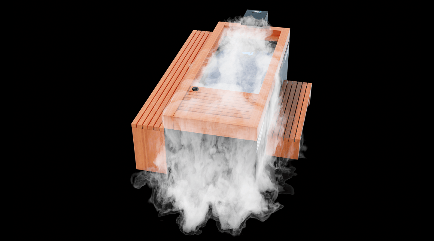 Medical Frozen 9™ Cold Plunge + Accessories Kit + Essential Oil Steam Generator - Commercial Size Up to 6'6, 350 lbs