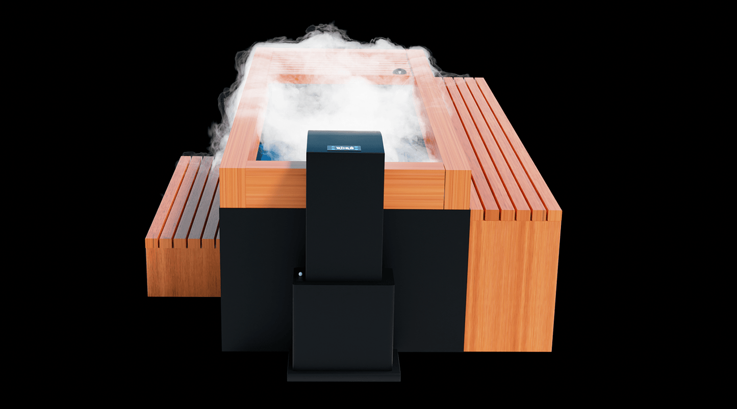 Medical Frozen 6™ Cold Plunge + Accessories Kit + Essential Oil Steam Generator - X-Large Size Up to 6'6, 350 lbs