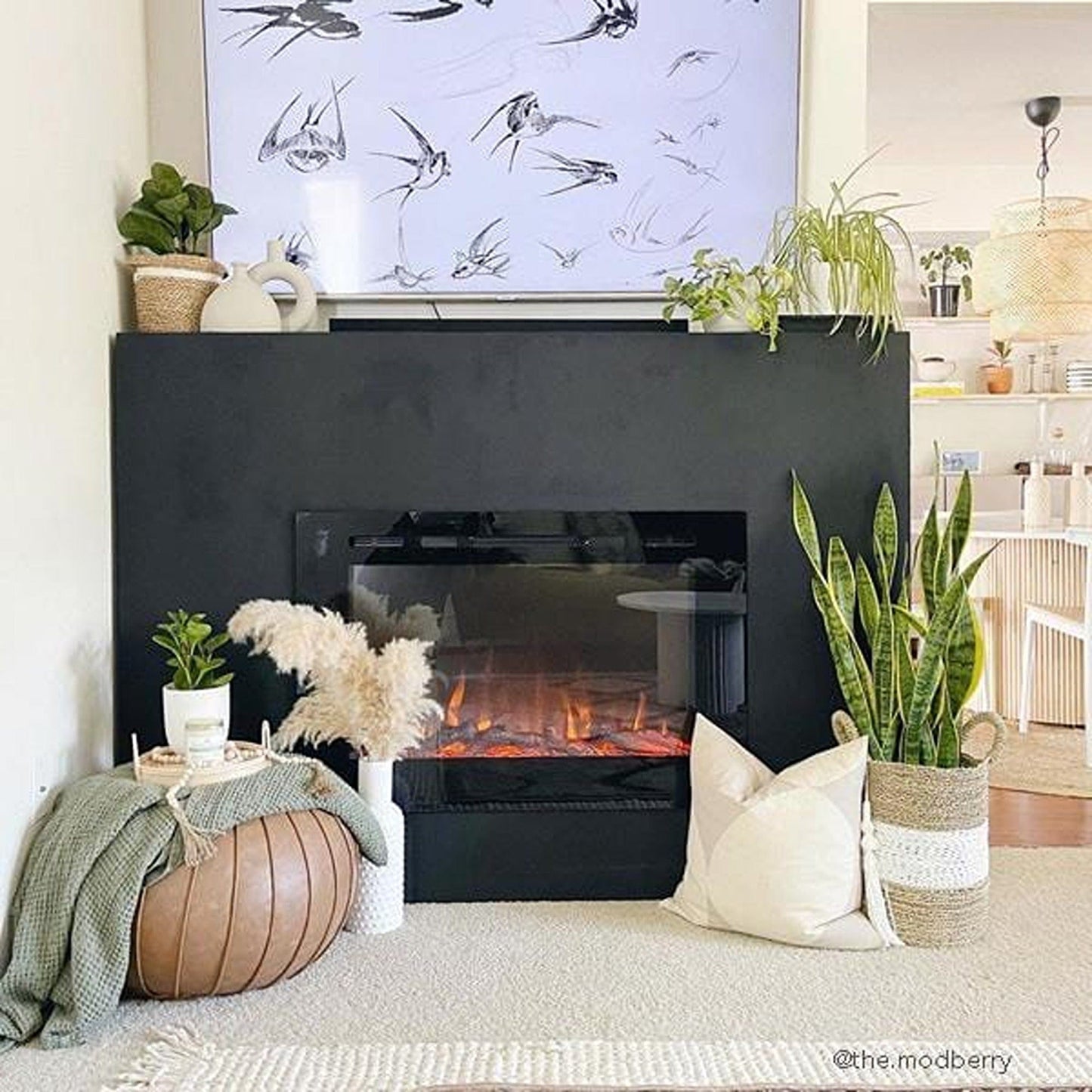 Forte 40" Recessed Electric Fireplace